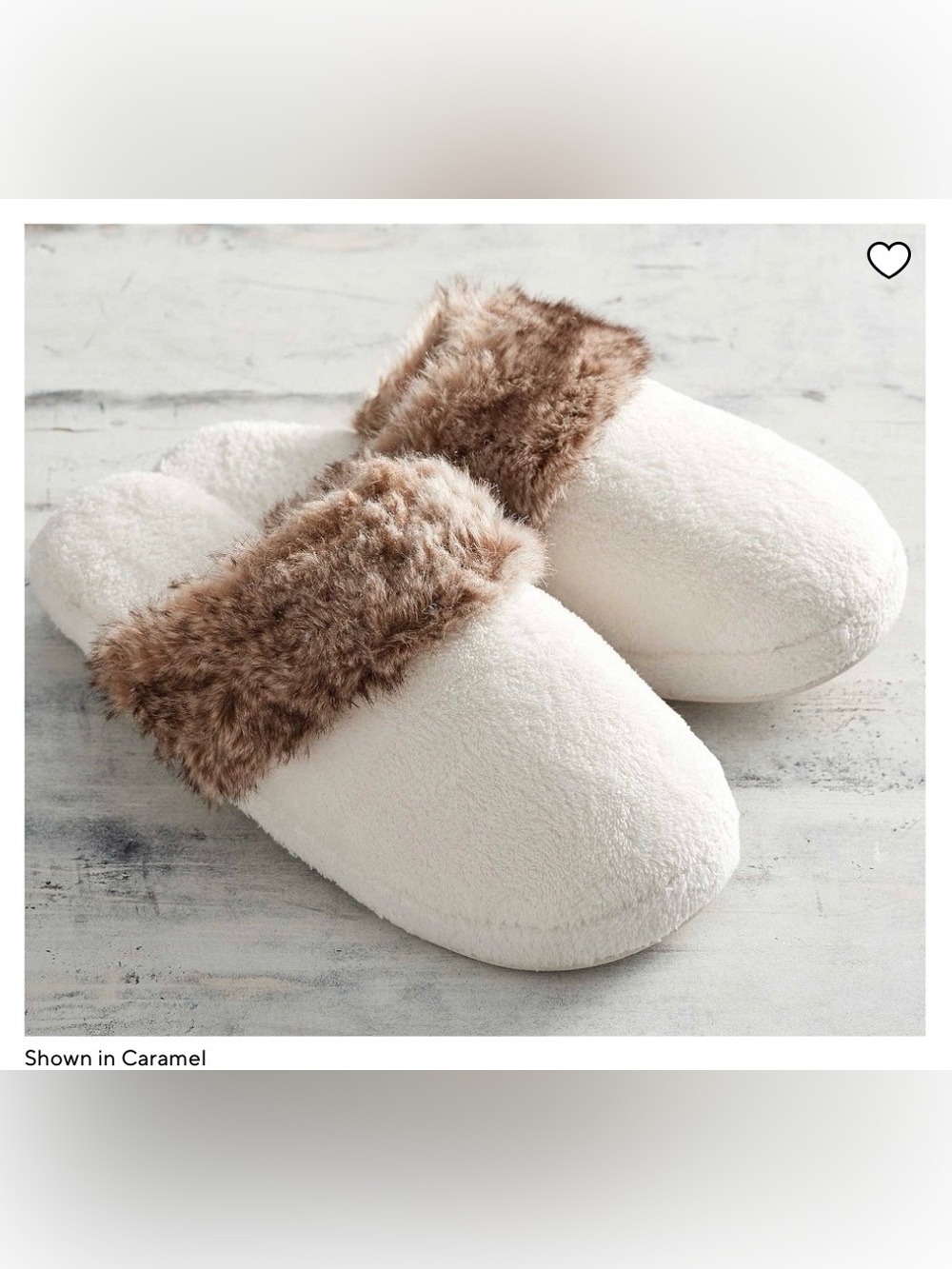 Pottery Barn Faux Fur Ombre Slippers in Caramel
NWOT